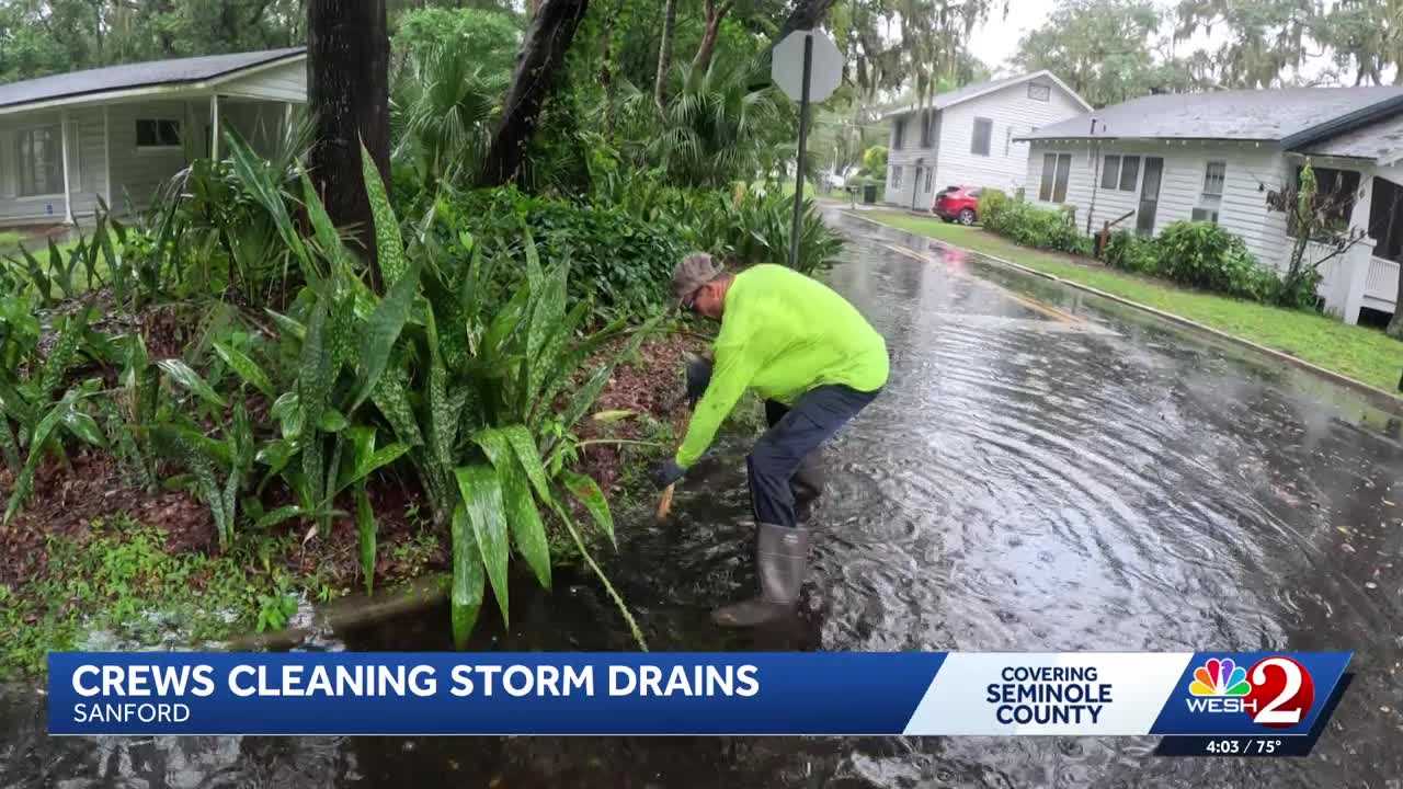 Sanford crews clear storm drains of debris with vacuum trucks to prevent flooding — WESH 2 Orlando, Lake Mary Community news