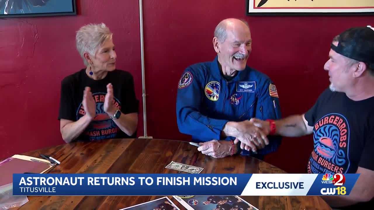 Space Shuttle astronaut adds missing signature to dollar bill signed by fellow crew in Florida — WESH 2 Orlando, Lake Mary Dining news