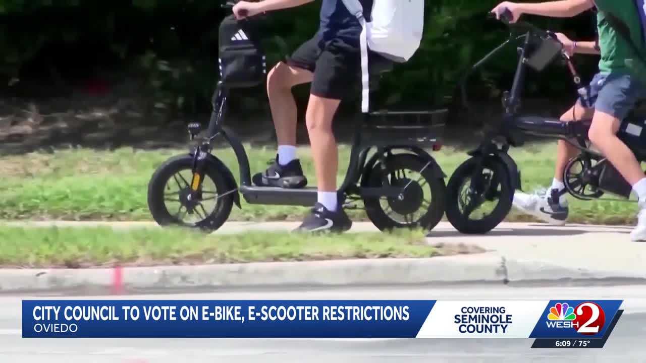 Oviedo city council to vote on micromobility rules to improve sidewalk safety — WESH 2 Orlando, Lake Mary Government news
