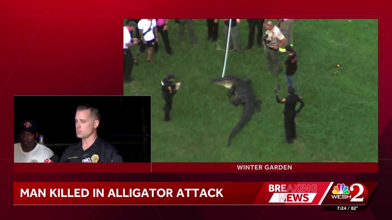 Alligator attacks, kills man who was fishing in Winter Garden, police say — WESH 2 Orlando, Lake Mary Community news