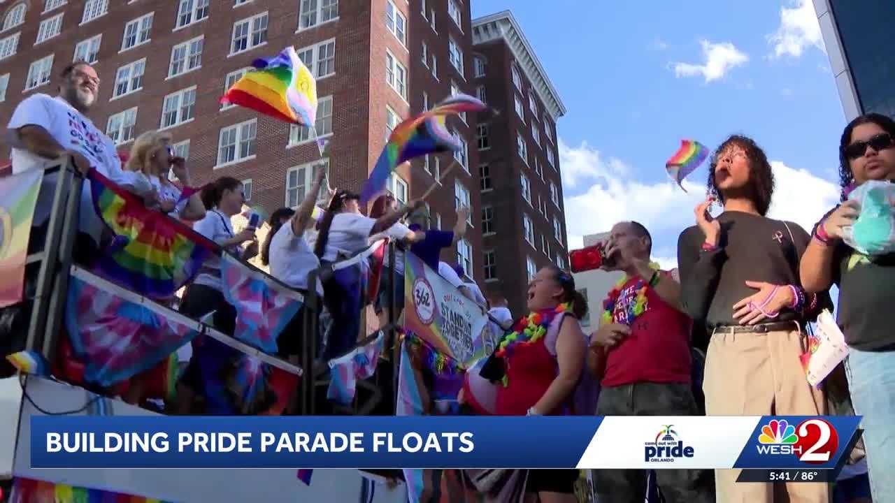 Inside the Central Florida workshop helping create floats for Come Out With Pride — WESH 2 Orlando, Lake Mary Business news