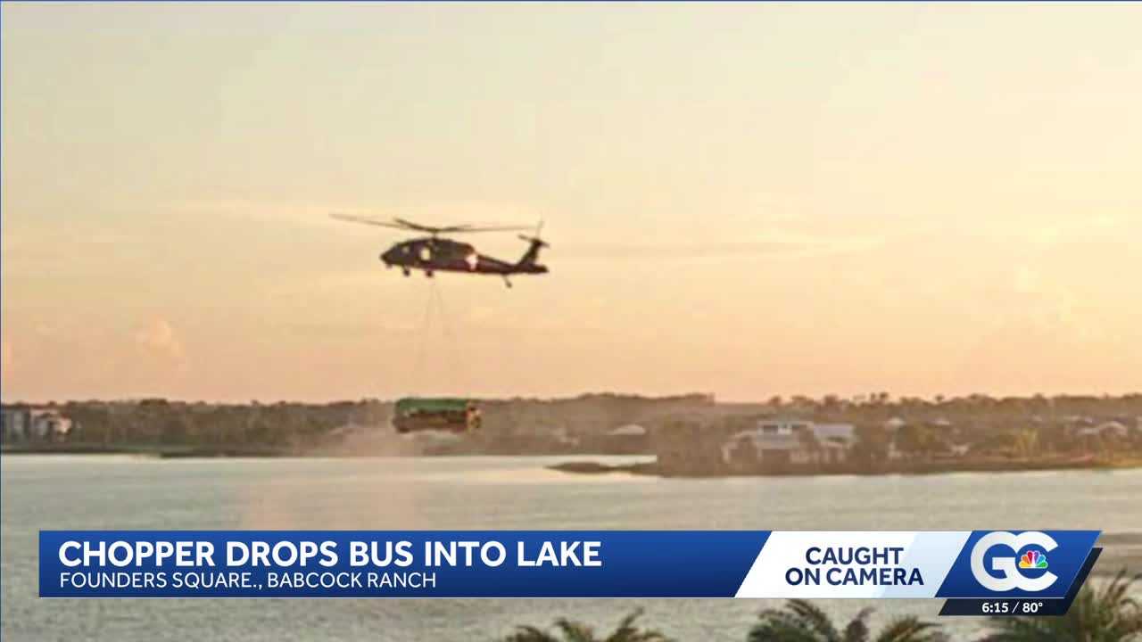 A Black Hawk carrying a school bus over Florida town had residents asking one question: Why? — WESH 2 Orlando, Lake Mary Schools news