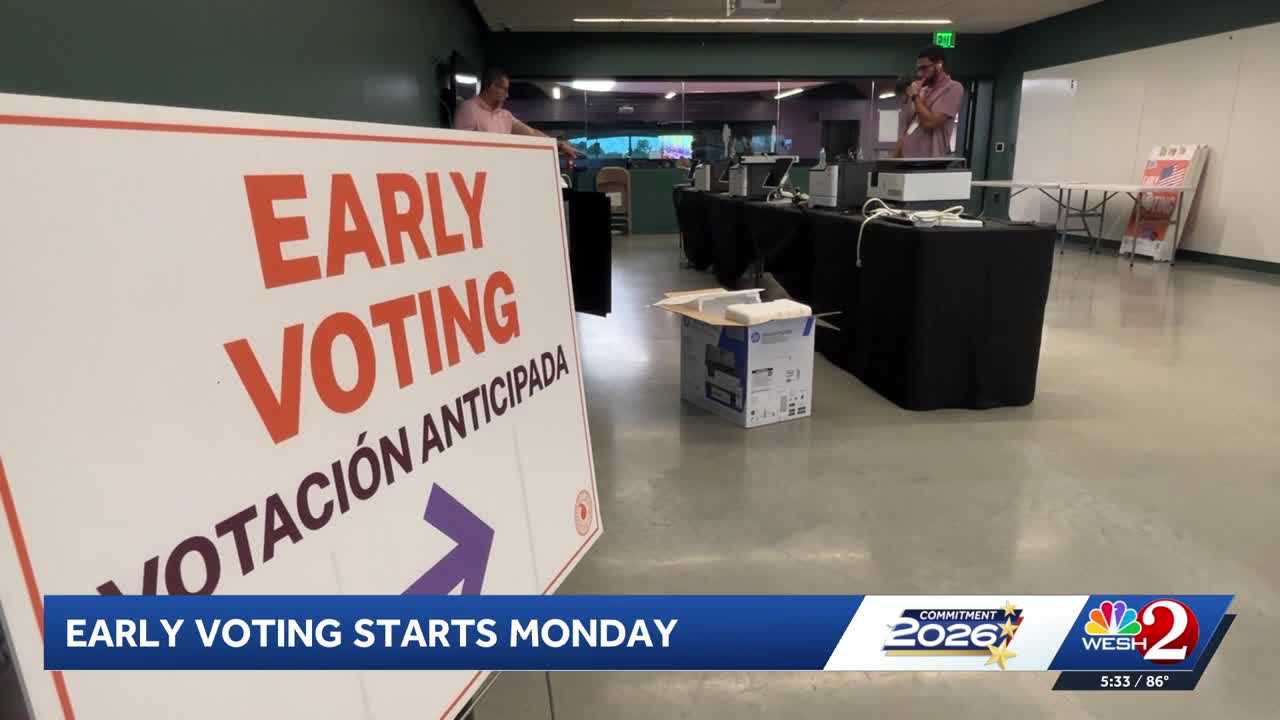 Early voting begins Monday in Florida — WESH 2 Orlando, Lake Mary Community news